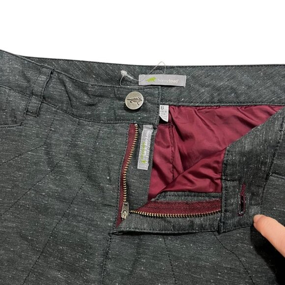 Toad & Co skirt women's 6 gray quilted cotton poly blend pockets - Picture 4 of 8